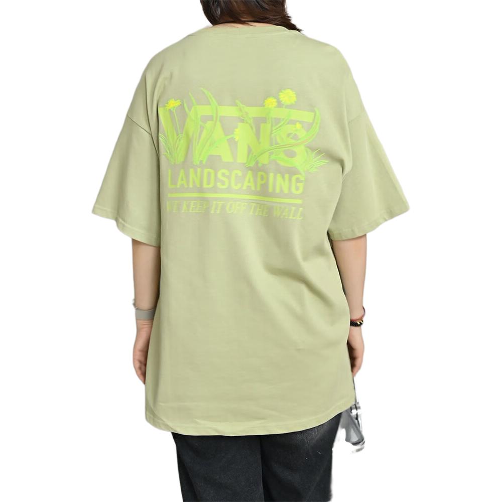 Vans T Shirts Men's Green Crew Neck Moderate VN000JPXD3Z