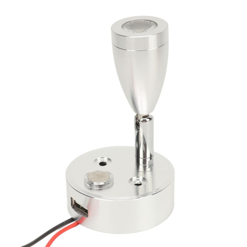 DC 10?30V RV Reading Lamp Touch Control Adjustable Brightness Interior Bedside Book Lamps LED