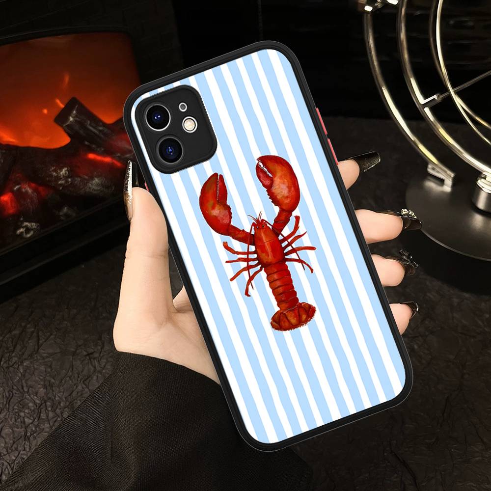 Sardines Matte Transparent Phone Cover For IPhone Case 16 15 14 13 12 11 Pro Max X XS Max Plus