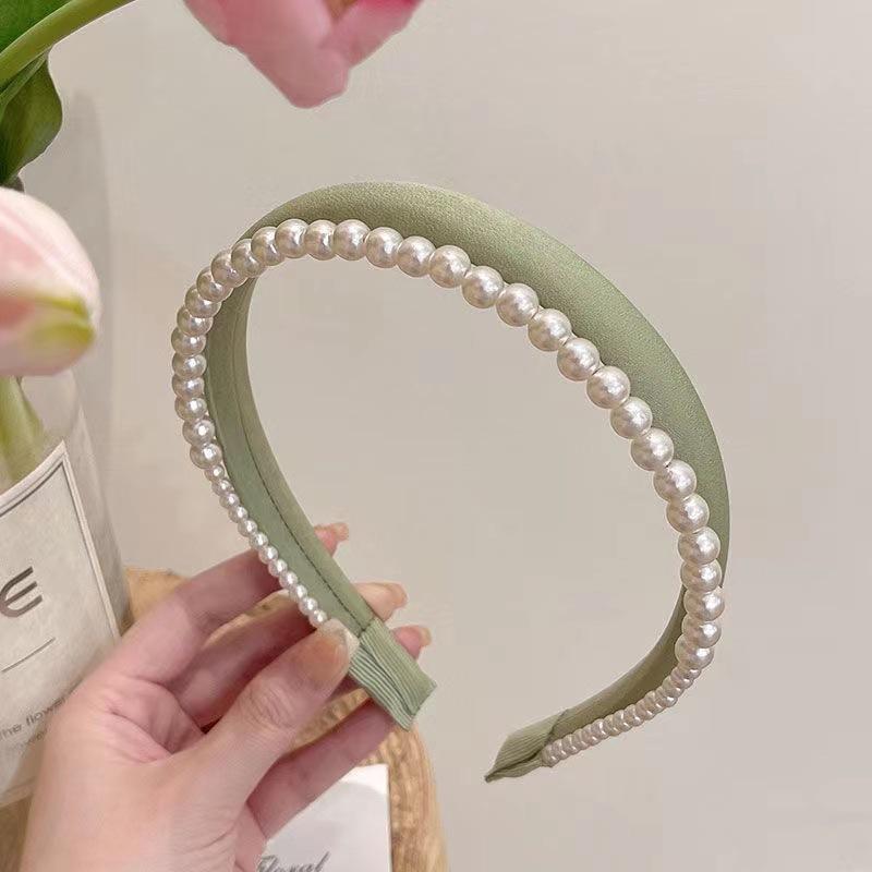 Style Headbands Retro Elegant Pearl Simple Solid Color Womens Hair Accessories