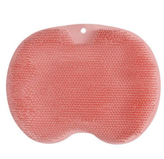 

Отшелушивающая накладка для ванны для спины, настенная насадка для массажа ног с присоской, силиконовая накладка для душа, нескользящая розовый