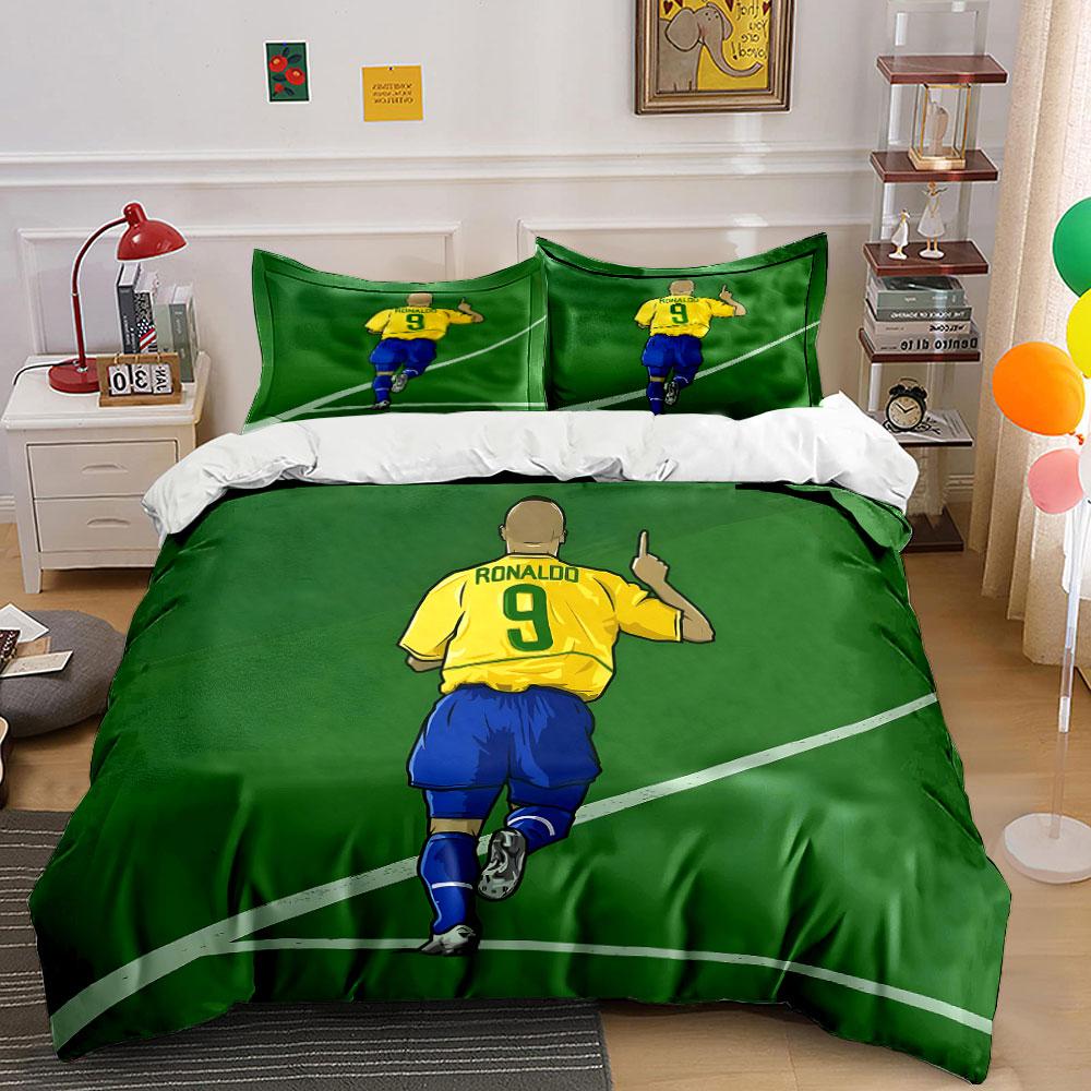 Soccer player celebration graphic. Bedding sets Duvet cover sets Duvet covers Pillowcases(1 * Duvet Cover 2 * Pillowcases without duvet insert)