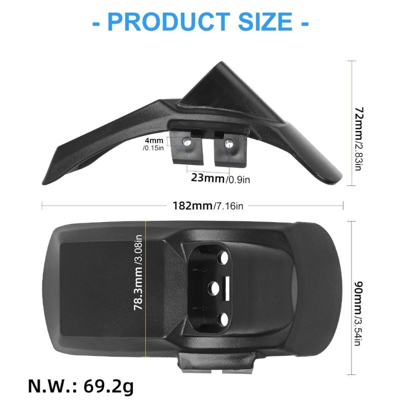 Universals Bike Mudguard Detachable Durability Plastics Splashes Bicycles Guard for Commuting Accessories
