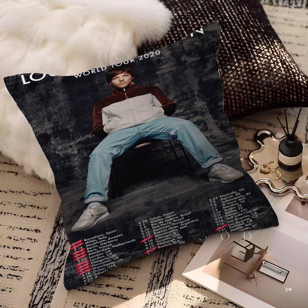 L-Louis Hot Singer T-Tomlinsons Pillow Gift Home Office Decoration Pillow Bedroom Sofa Car Cushion CoverPillow Case