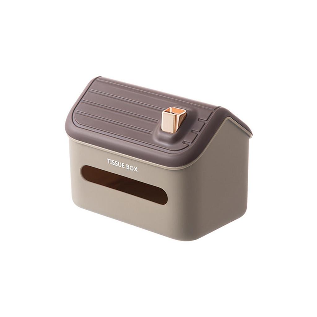 House Shaped Tissue Box Cover Paper Container Case with Nonslip Bottom Modern Durable Sheet
