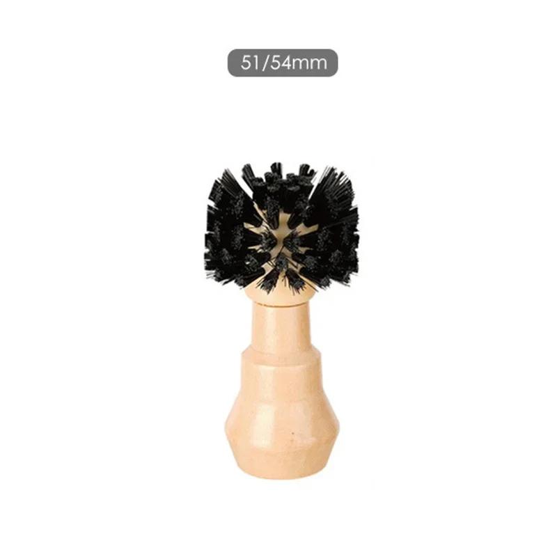 

Щетка для чистки портафильтра, щетка для чистки корзинки для кофе с деревянной ручкой, подходит для корзин 51-58 мм, инструменты для чистки бариста