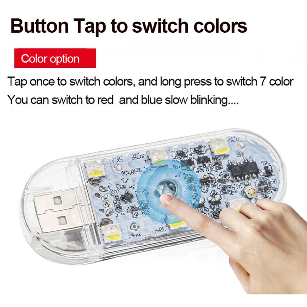 2023 Touch Sensor USB LED Interior Light LED Lamp Car Ceiling Lamp Reading Light Car Decorations Roof Interior Lighting