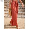 DX~~ Independent Station Casual Pants Women's Summer Loose Casual Wide Leg Solid Color Trousers