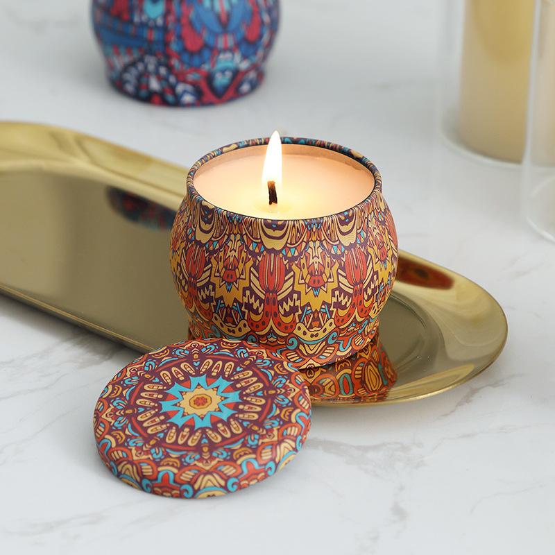 Plant Essential Oil Aromatherapy Candle Lamps, Festive Fragrance Candle Aromatherapy Holiday Souvenir Gift Box, Gift