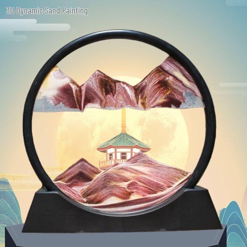 TLAKEHO Flow Sand Art Hourglass Decoration