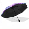 8 Rib Auto Folding Umbrella Kpop Demon Hunters Print Custom Name Text Portable Rain Gear