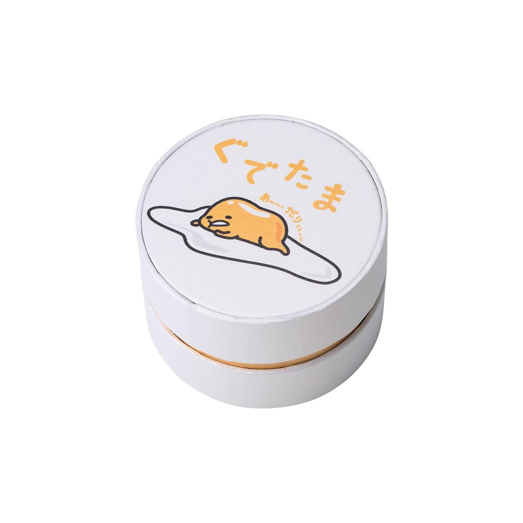 Gudetama Necklace Pendant Sanrio Egg Boiled Egg Silver 925 Surgical Stainless Steel 316L Yellow Gold 40cm [White Clover] Women's SAGU-N052YG