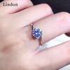Lindon Classic Copper Alloy Zircon Ring Ladies Jewelry Wedding Promise Party Gift