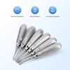 1Pc Dental Extraction Elevator Stainless Steel Tooth Dentist Tool Stright Curved Root Elevator Minimally Invasive Dentistry Tool