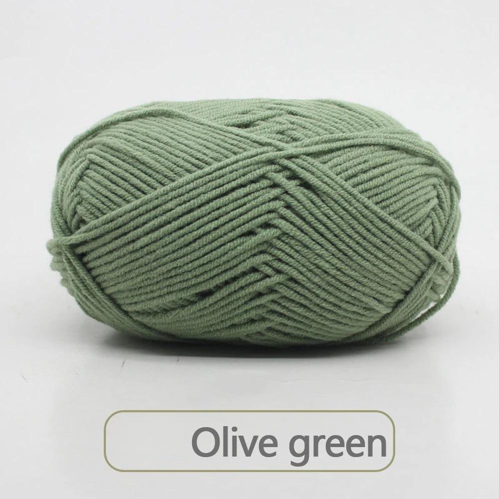 1pc 50g Soft Wool Milk Cotton Yarn Crochet Anti-Pilling Hand Knitting Thread For Cardigan Scarf Hat Baby Sweater Doll Supplies