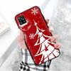 Czarne etui do Xiaomi Redmi 13C Note 9 iPhone XR 7 8 14 15 11 12 13 X XS Pro Max Samsung A25 S23 S24 FE Ultra Plus Choinka