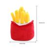 Cute Plush Dog Toy Soft Plush Dog Chew Toy Fast Food Dog Toy  Dog Boredom Relief