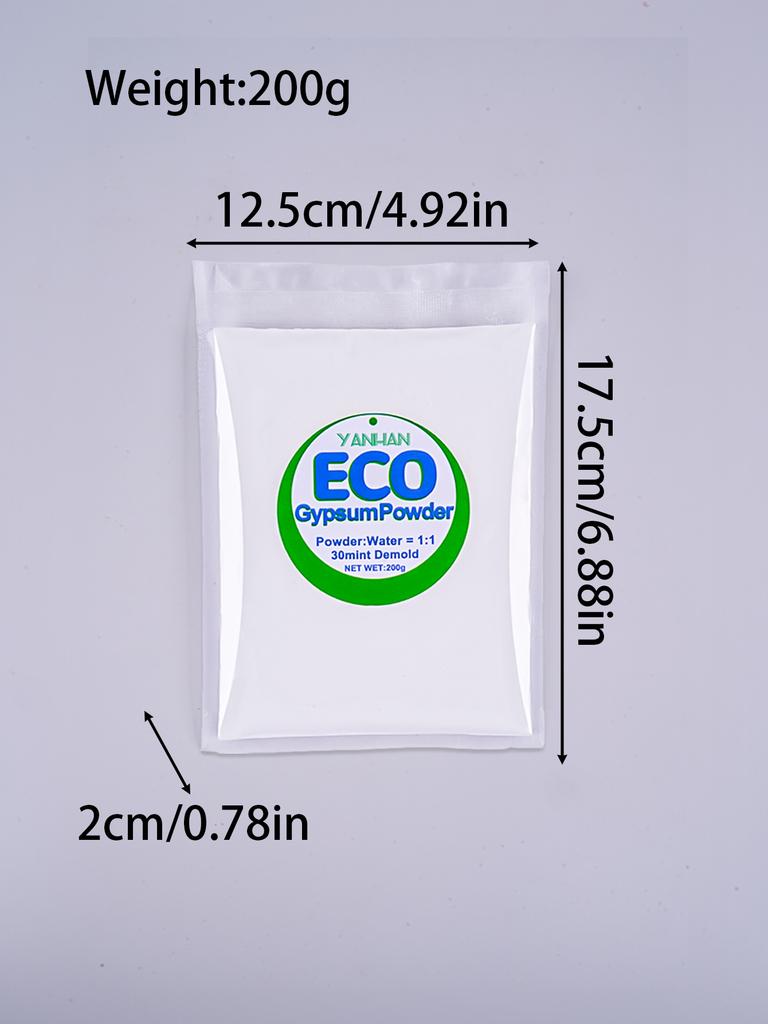 200g/500g/1000g High Density Gypsum Powder Resin Casting Powder DIY Cement Clay Plaster Doll Handmade Crafts Making Material