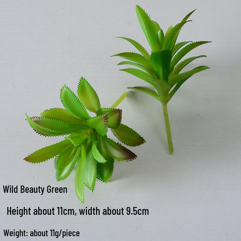 Mini Flocking Artificial Succulent Bonsai for DIY Wall Decor