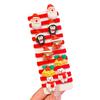 10Pcs Girls Hair Pins Snowman Snowflake Santa Claus Christmas Themed Hair Rings Ponytails Buns