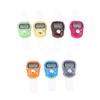 Portable 7 Colors Rhinestone Finger Counter Sparkling Design Counting Tool for Prayers Fitness and Learning Tasks