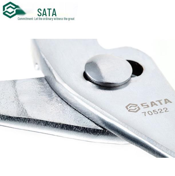 SATA Tools Adjustable Japanese Style Carp Pliers with Smooth Handle, Multifunctional Auto Repair Clamps, Model 70521/70522