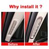 For Mazda 3 Axela   Stainless Steel Car Front Condition Outlet A Colum Decorative Frame Cover Trim Accessories