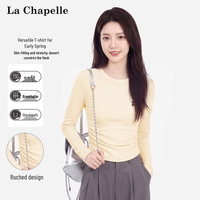 La Chapelle Women s Winking Bear Print Ruched T-Shirt S