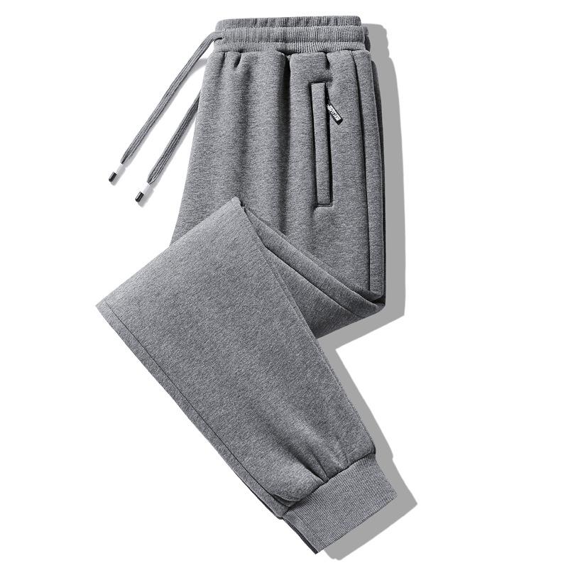 2025 Winter Plush/Regular Casual Versatile Lamb Fleece Warm Pants Men'S Outdoor Sports Sanitary Pants Long Pants