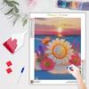 Diamond Painting Landscape Sunset Embroidery Cross Stitch Sunflower Mosaic Handmade Picture Of Rhinestones Wall Decor 30x40cm/12x16inch