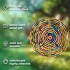 10 Zoll Hängender Windspinner Metallkunst Windspiel mit Labyrinth-Design 360° Drehend für Outdoor Garten Balkondekoration Geschenk für Freunde Familie für alle Jahreszeiten