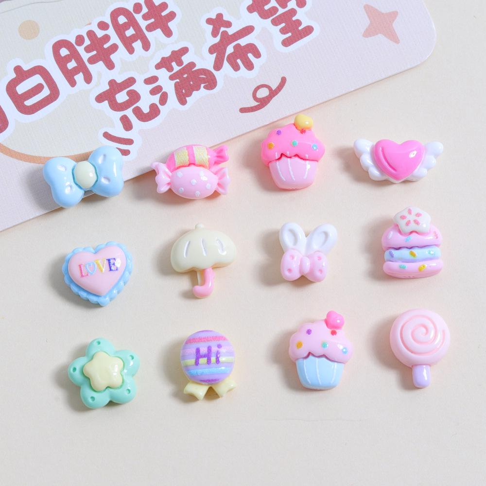 Mini Candy Cake Glossy DIY Resin Accessories: Phone Case, Water Cup, Nail Art, Earrings