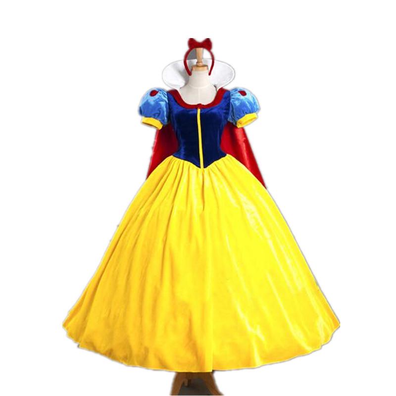 Halloween Snow White Costume Dress for Women (S-4XL) - Adult Stage Performance & Cosplay. 3XL