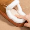 Memory Foam Slippers Women Suede Platform EVA Sole Warm Home Shoes Winter Non Slip Comfortable