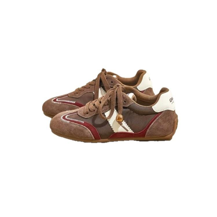 The inner height is increased by 6cm beaded niche moral training shoes for women in the autumn of 2025, the new versatile casual sports Forrest G