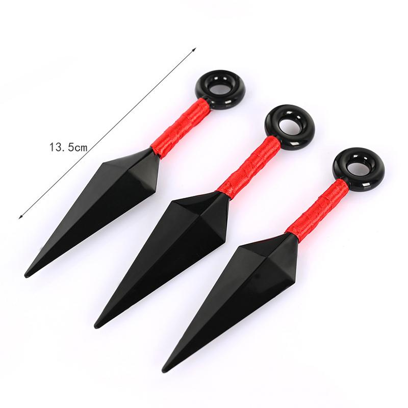 Anime Naruto Kunai Shuriken Cosplay Props Akatsuki Kakashi Ninja Plastic Throwing Collection Props Gift