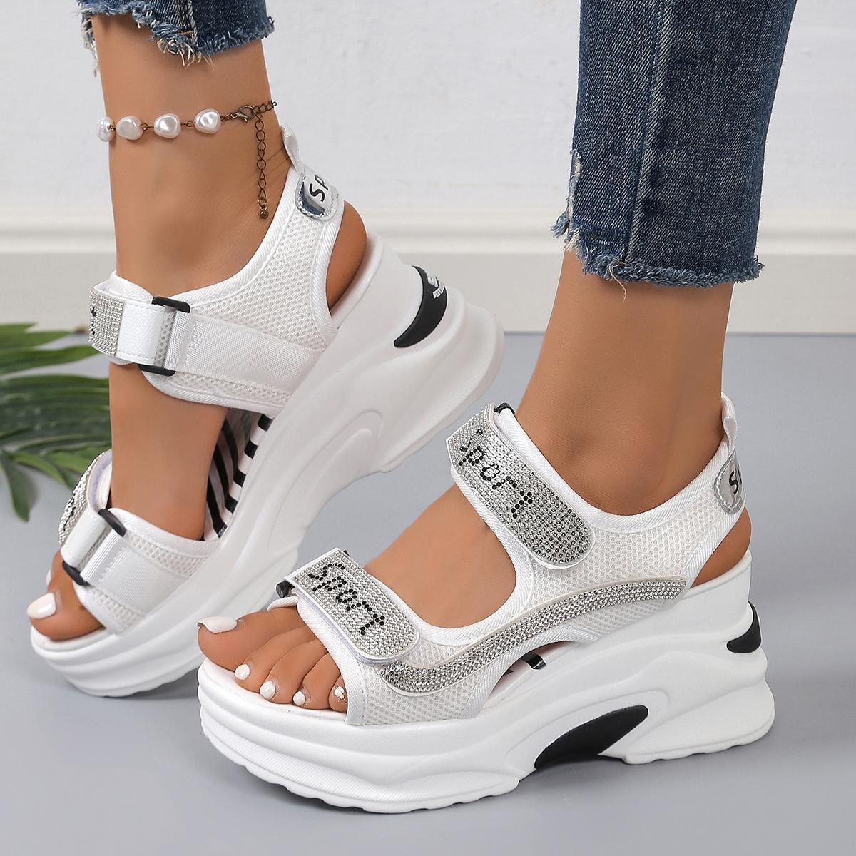 

Fashion Women Platform Sandals New Summer Versatile Slope Heel Elevated Women Shoes Luxury Outdoor Casual Beach Sandals Zapatos De Mujer 35