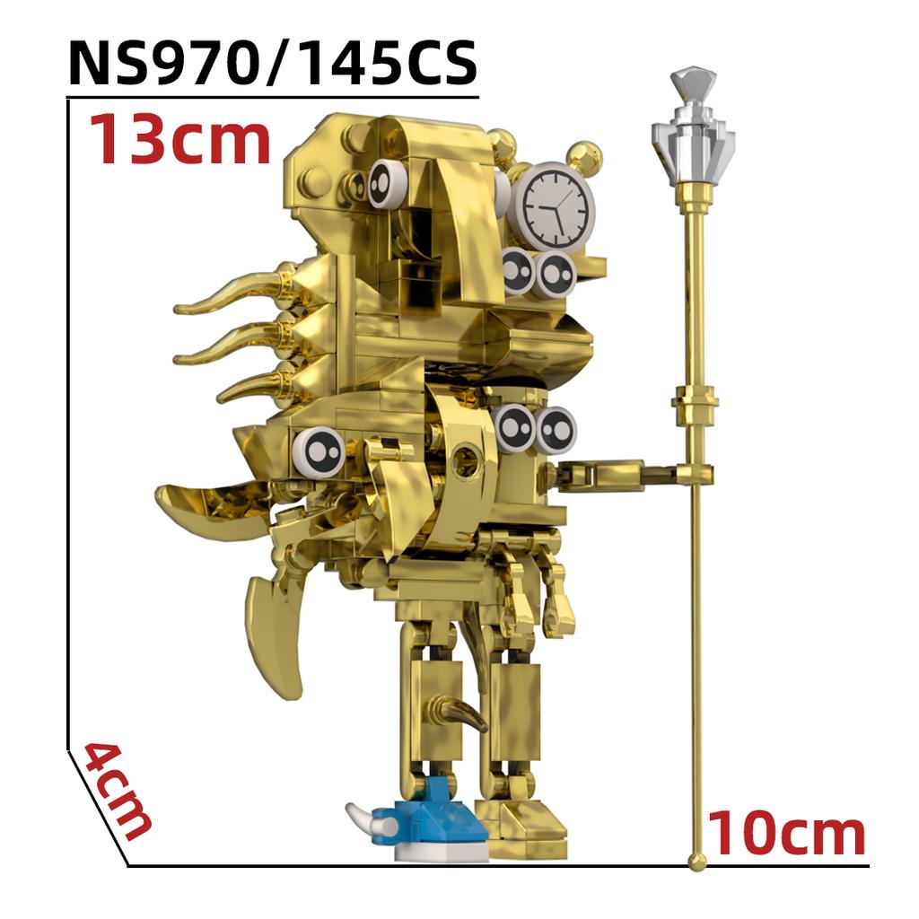 MOC Italienische Brainrot Bricks Tung Tung Sahur Figuren Tralalero Tralala Bausteine Spielzeug für Kinder Geburtstagsgeschenke