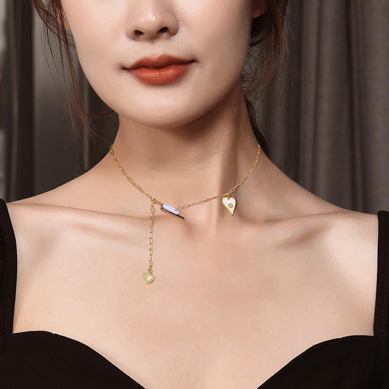 Heart Minimalist Exquisite Pendant Necklace In Durable Titanium Steel For Stylish Fashion Unisex