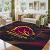 Brisbane Broncos Design Crystal Velvet Rug Soft Decorative Mat for Bedroom Entrance