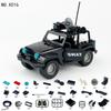 Six Off-Road Assault Fire Small Particle Patrol Car X016 Children'S Assembled Building Block Toy