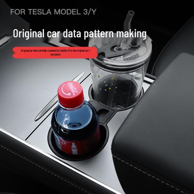Silicone Anti-Shake Cup Holder for Tesla Model 3/Y Center Console