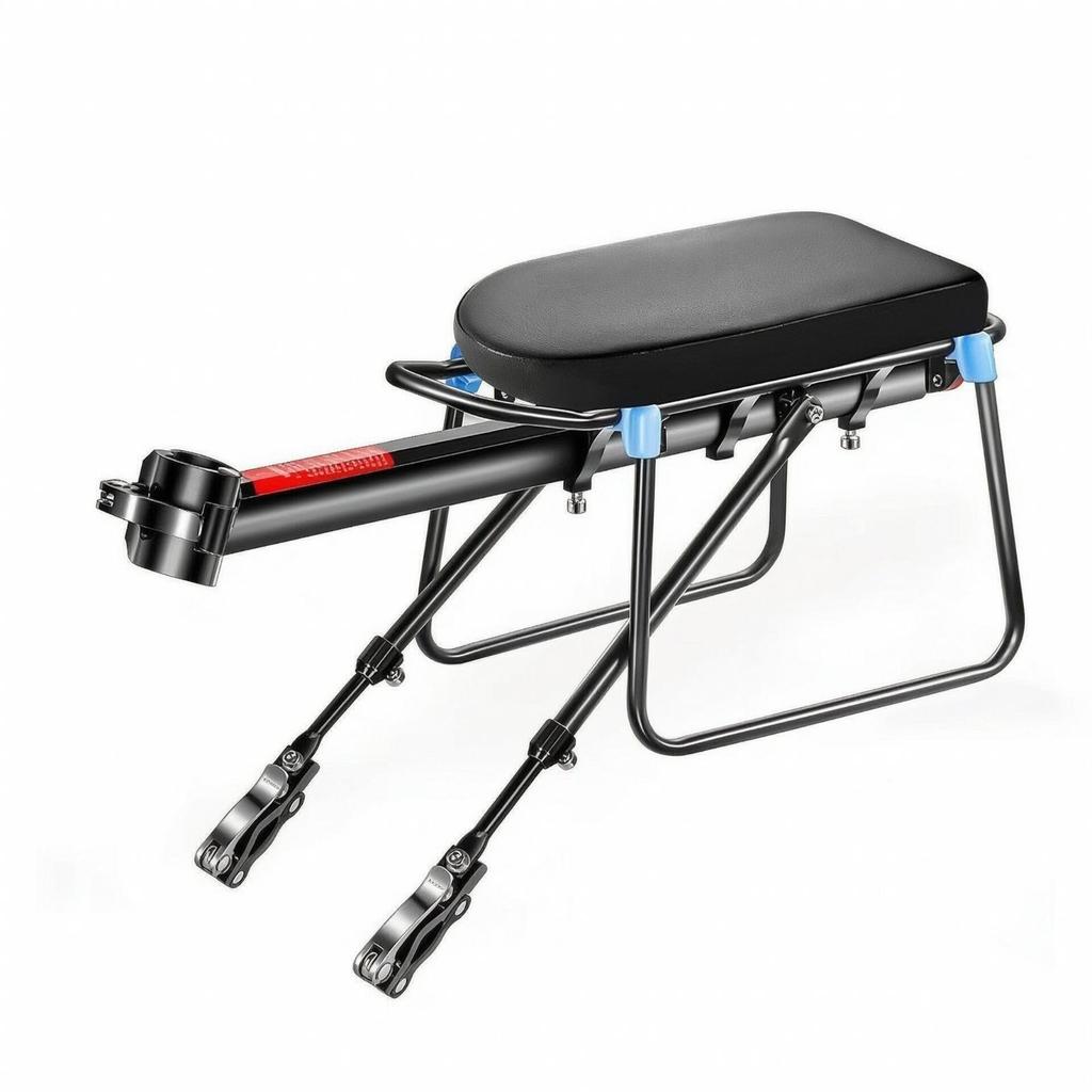 Bike Rack with Reflector Cylindrical Rear Luggage Carrier Sturdy