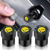 4PCS/LOT DIY Universal For Al Nassr FC Riyadh 1955 Shape Car Wheel Tire Air Valve Caps Stem Car Stickers For Cars Motor Auto Accessories Decor Gift
