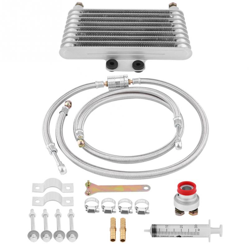 125 ml Ölkühler Motorölkühlung Kühlersystem Kit für Honda GY6 100CC-150CC Motor Motorölkühler Motor