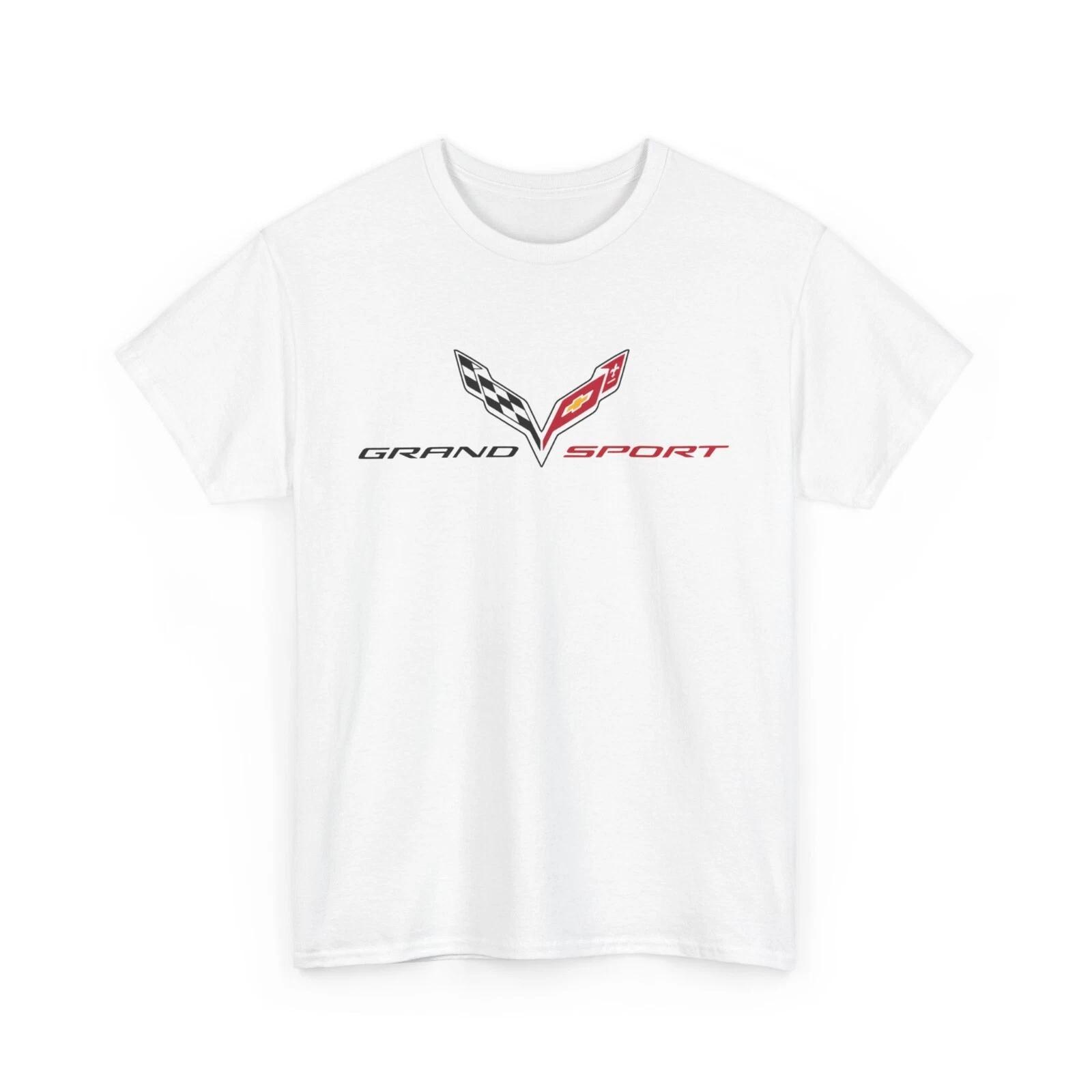 Men s and Women s T-shirts C7 Corvette Grand Sport White Cotton T-Shirt M