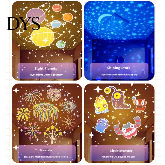 Bedroom Projector with Music Speaker Dream Star Lamp, Rotating Night Light Box & Sleep Aid Lamp for Toddlers Bluetooth-compatible Speaker, 15/21 Theme