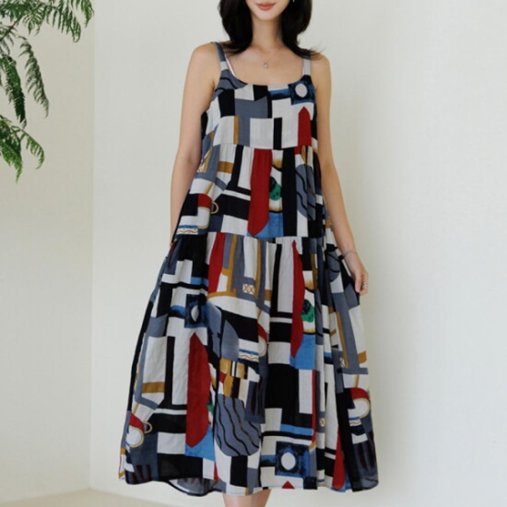 Dedra Long Vest Dress Opd3105