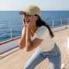 [Casual Baseball Cap] Beige "FUN FACT: I Don't Care." Print Baseball Hat, Adjustable Breathable Lightweight Curved Brim, Daily Wear Sun Dad Hat