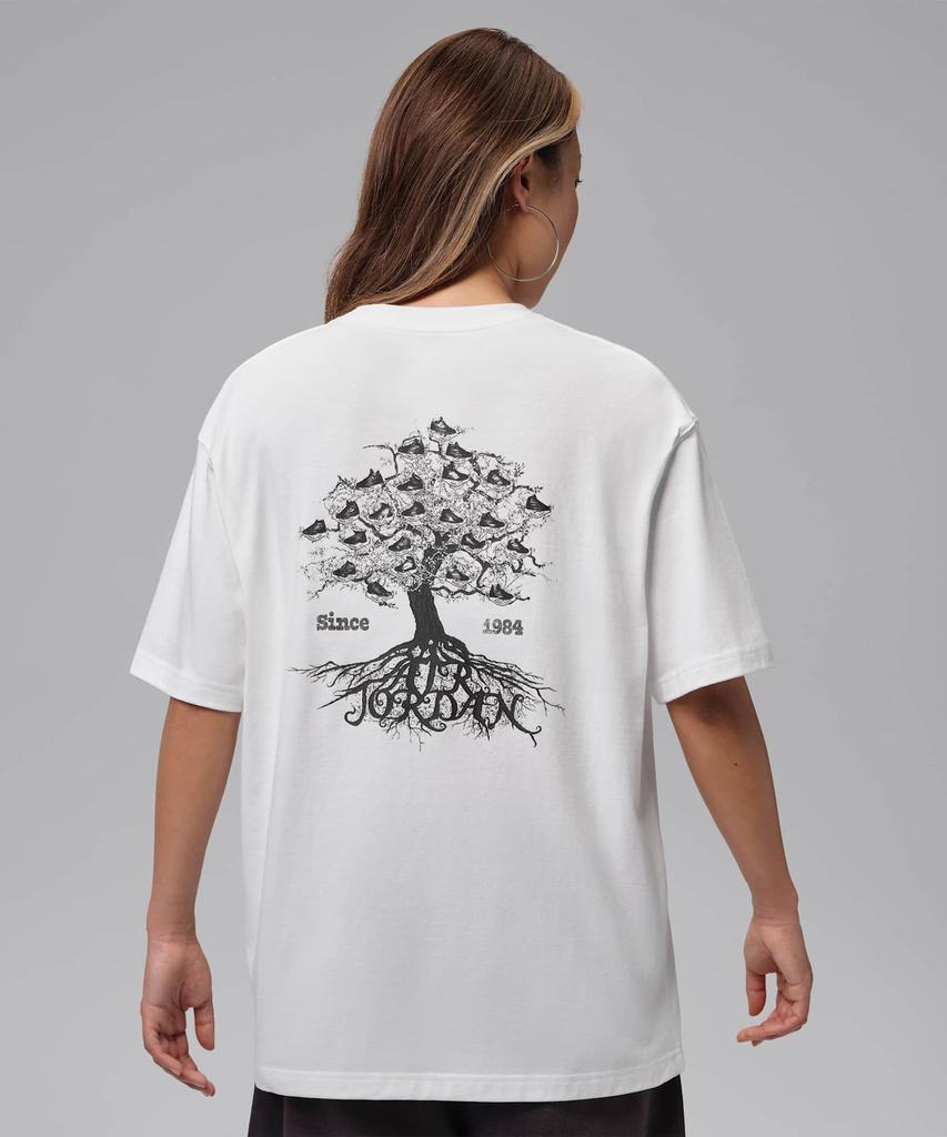 Nike Jordan Flight Oversized Graphic T-Shirt W - White:Black / Ir0773-100
